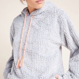 Anthropologie Saturday Sunday Nanette Sherpa Pullover Hoodie Size Large